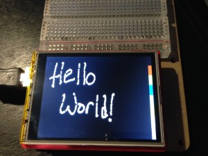 Arduino touchscreen